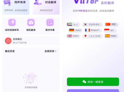ViiTor实时翻译    免破官方版！直接开放使用，还挺良心！