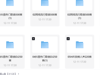 2025某宝报价158车载U盘种类齐全高音质 MP3/mp4/wav/41g