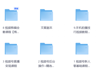 短视频 视频号全网最全教程：视频拍摄、剪辑、直播、运营、变现、文案剧本等