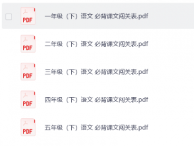 小学语文《寒假背诵闯关表》一年级下册（2026寒假预习）PDF电子版，可下载打印，寒假预习必备，一二三四五六年级全套